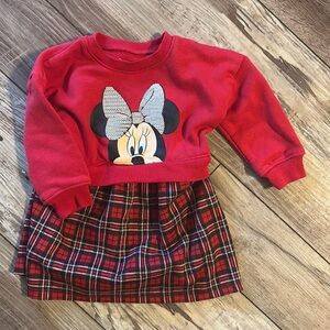 Minnie Mouse Christmas dress!